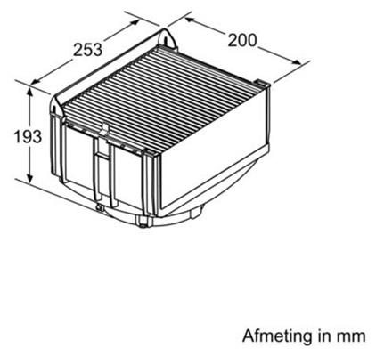 Siemens downdraft afzuigkap