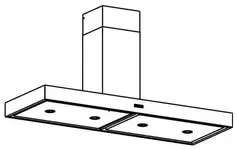 ABK-PA131805RZ-Wandschouw afzuigkap